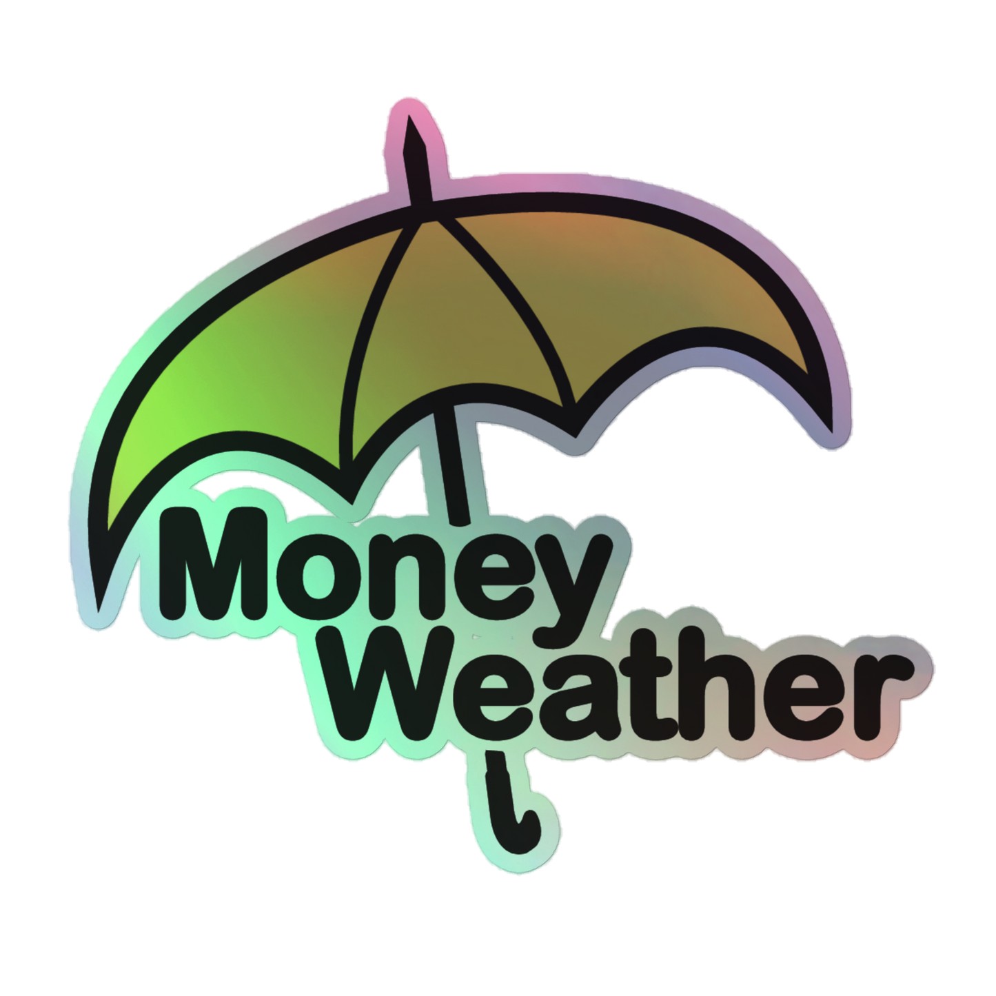 Money Weather Holographic stickers