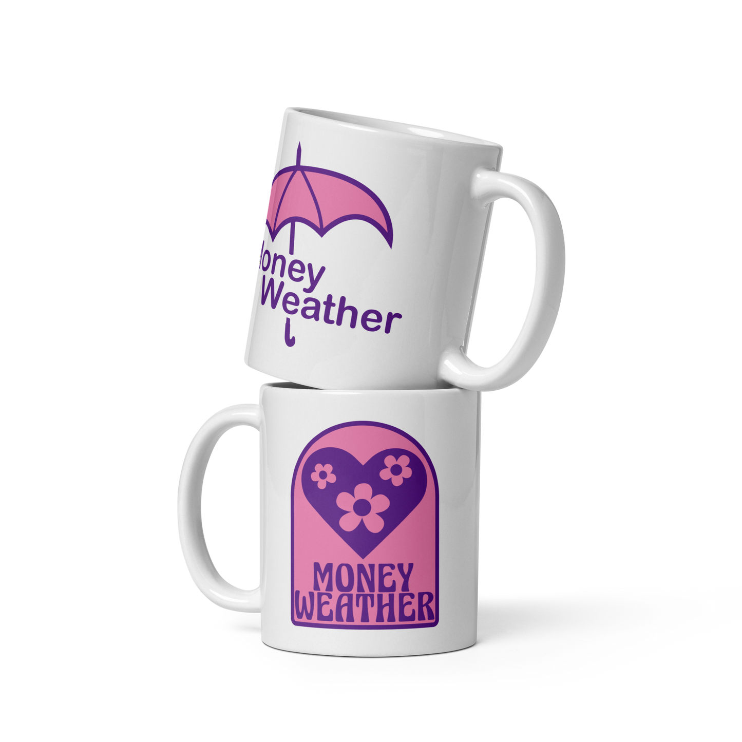White glossy mug