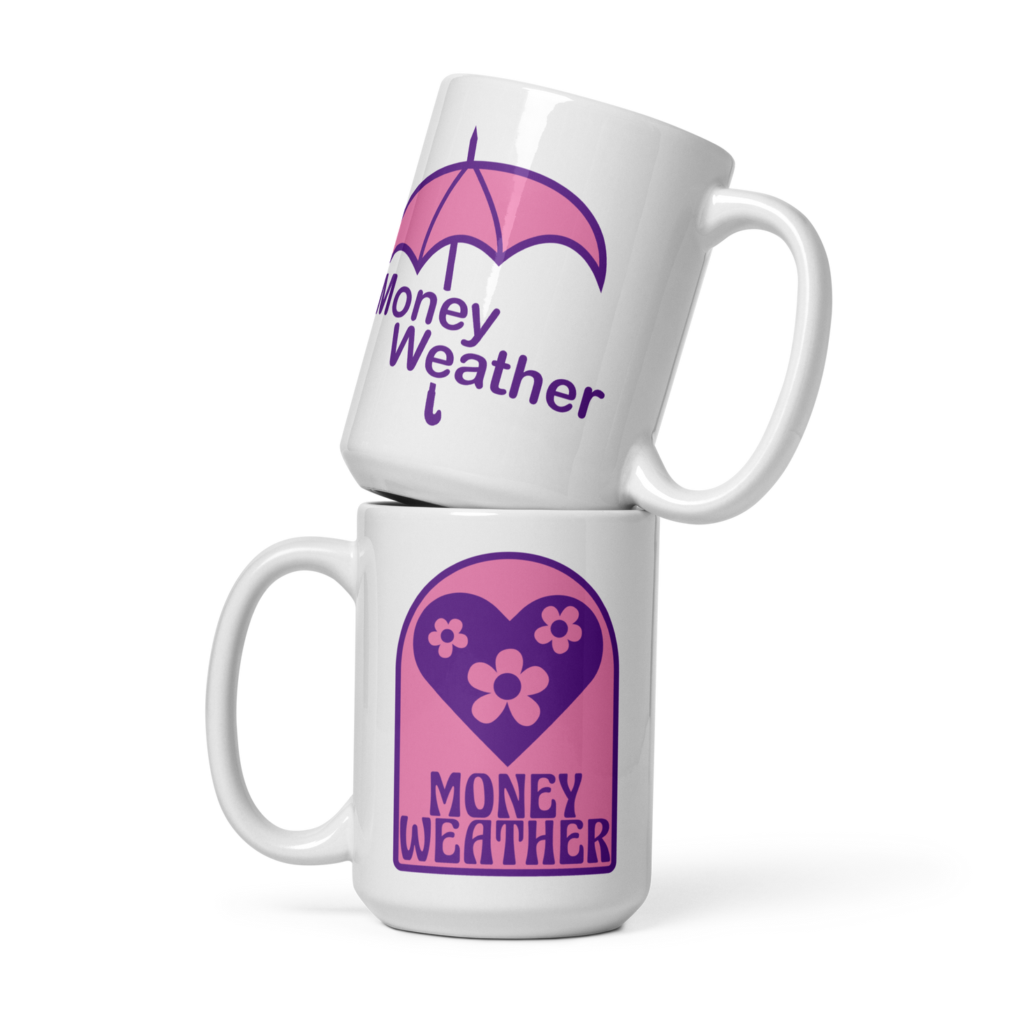 White glossy mug