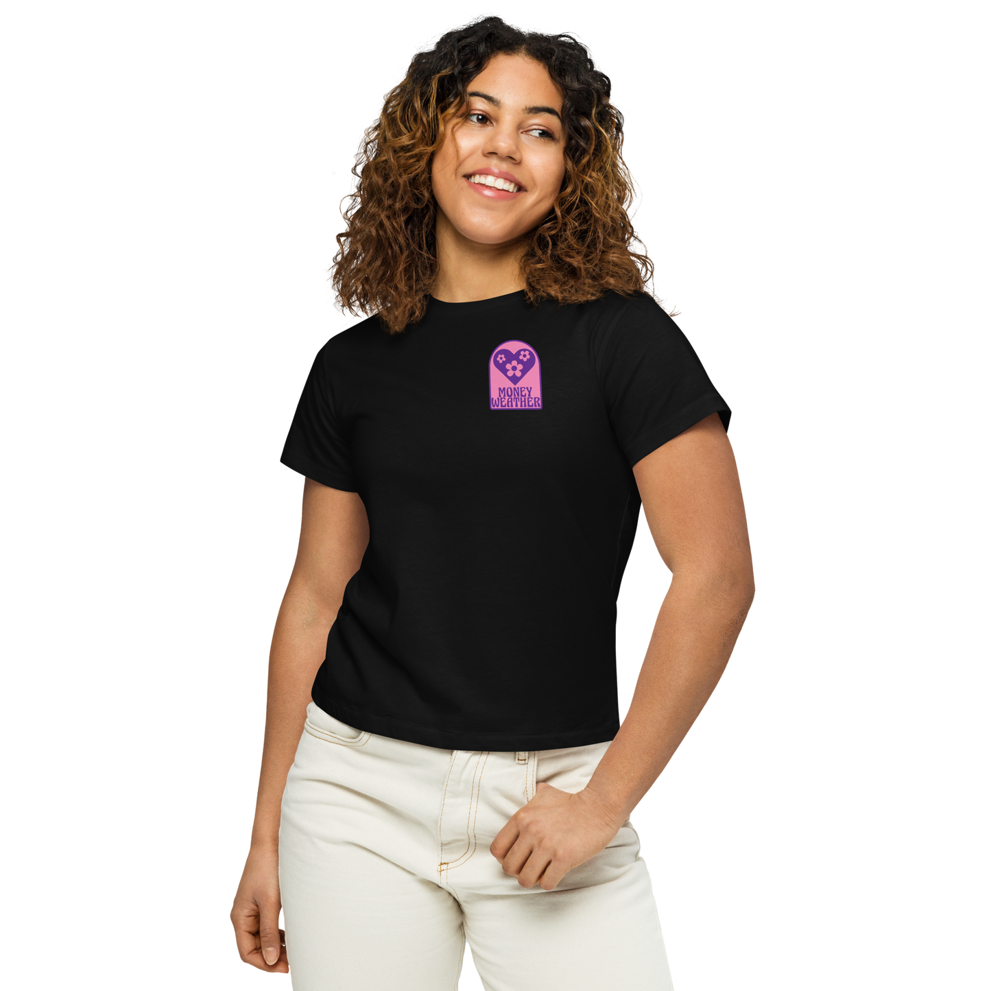 Flower Women’s high-waisted t-shirt