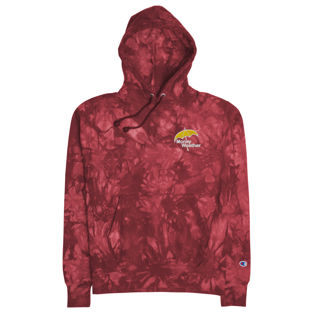 Embroidered Unisex Champion tie-dye hoodie