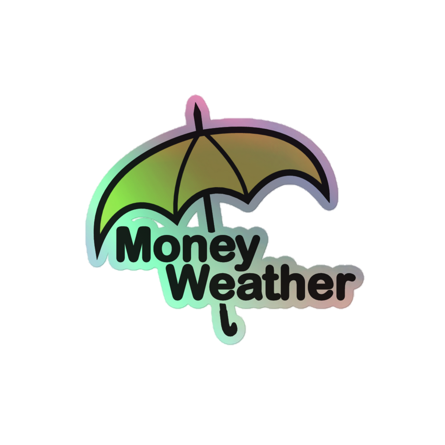 Money Weather Holographic stickers