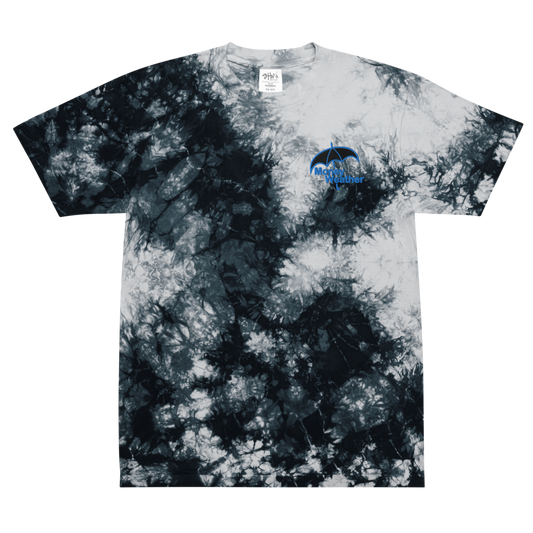Money Weather Embroidered Oversized tie-dye t-shirt