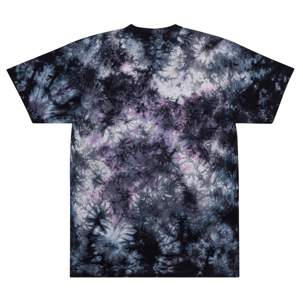 Money Weather Embroidered Oversized tie-dye t-shirt