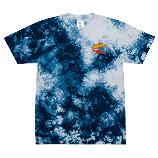 Money Weather Embroidered Oversized tie-dye t-shirt