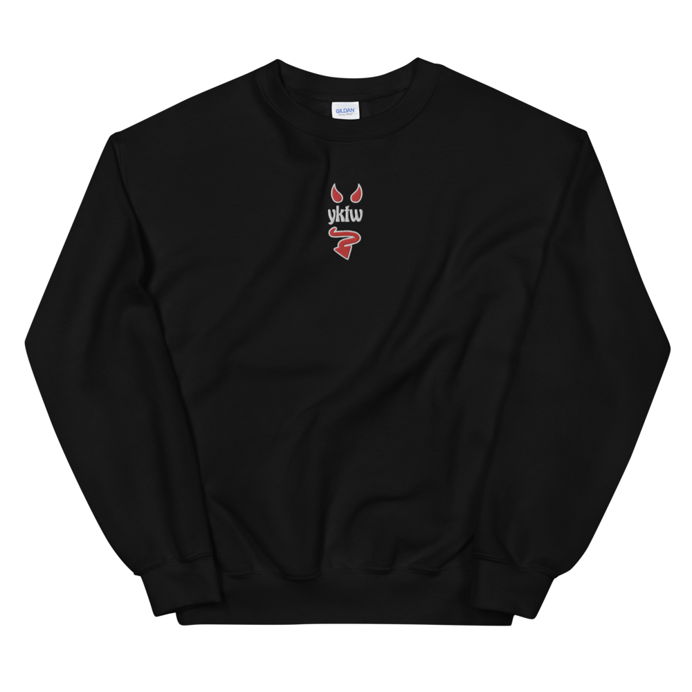 Embroidered YKTW Devil Unisex Sweatshirt